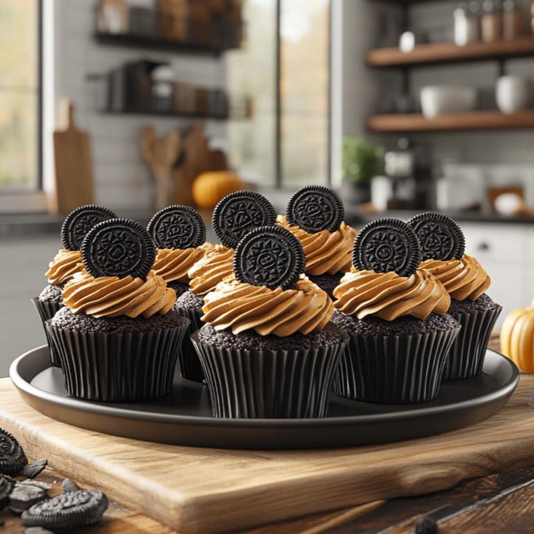 Pumpkin Oreo Cupcakes