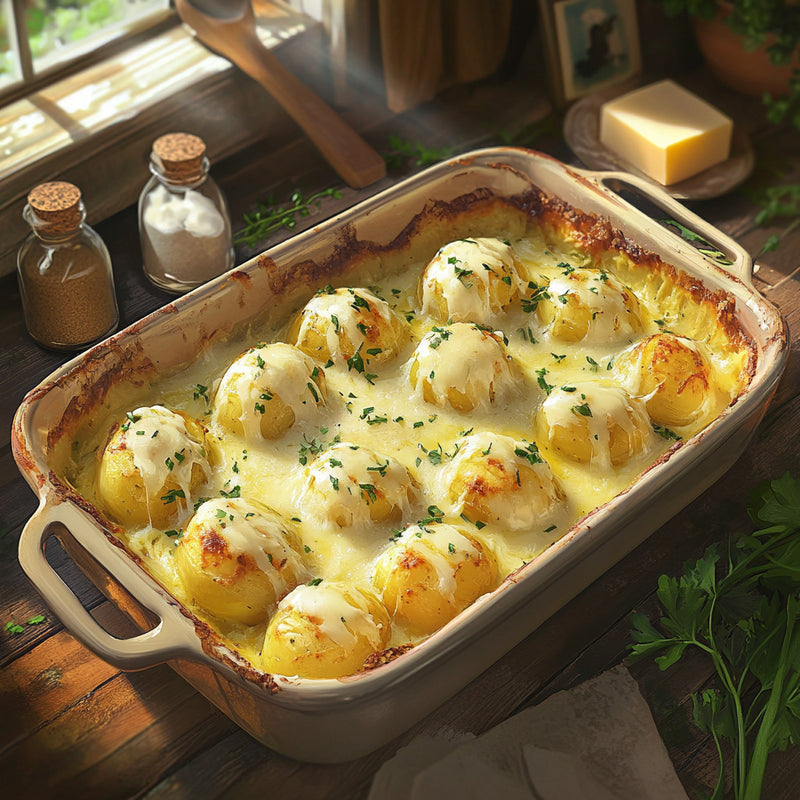 Herb-Infused Cheesy Potato Bake