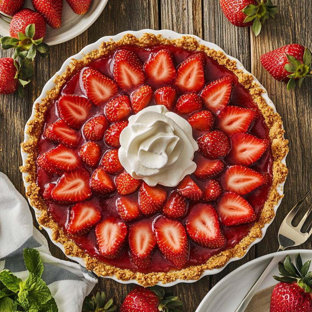 Refreshing Strawberry Bliss Pie