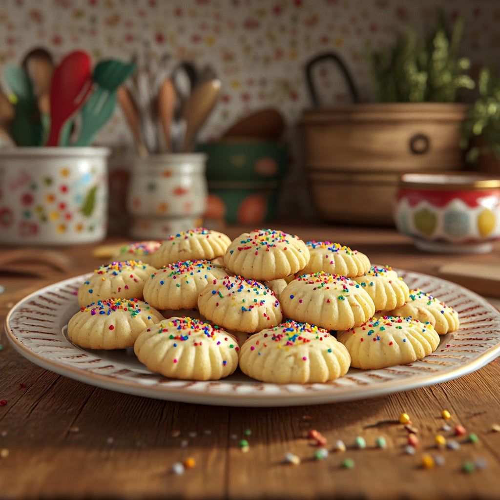 Whimsical Cookie Press Butter Cookies