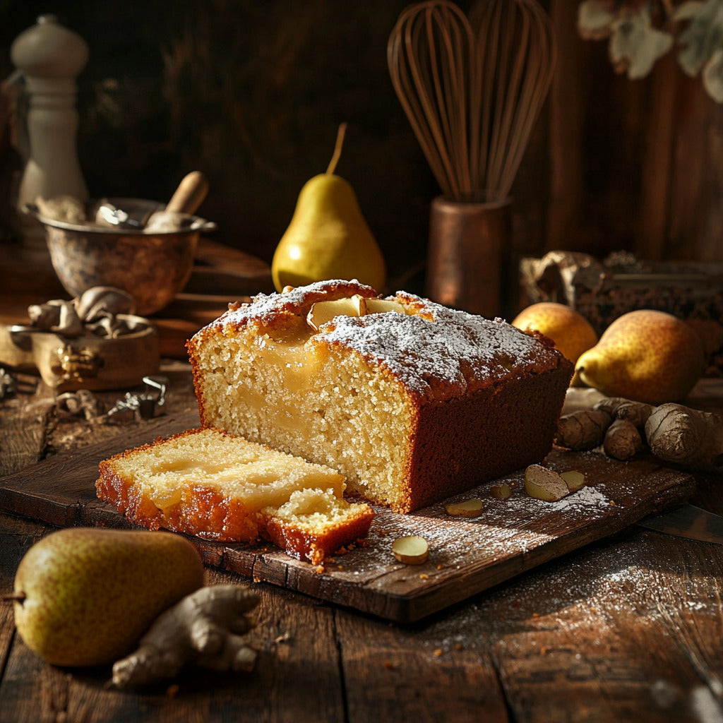 Ginger Pear Loaf Cake