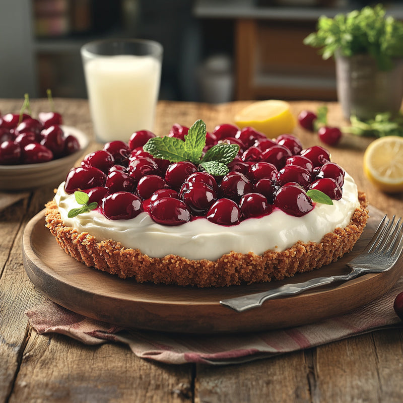 No-Bake Cherry Cream Cheese Pie