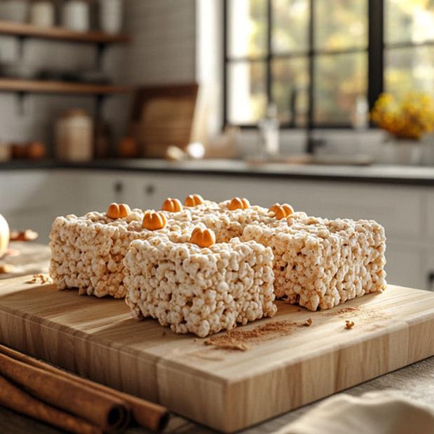 Pumpkin Spice Rice Krispie Treats