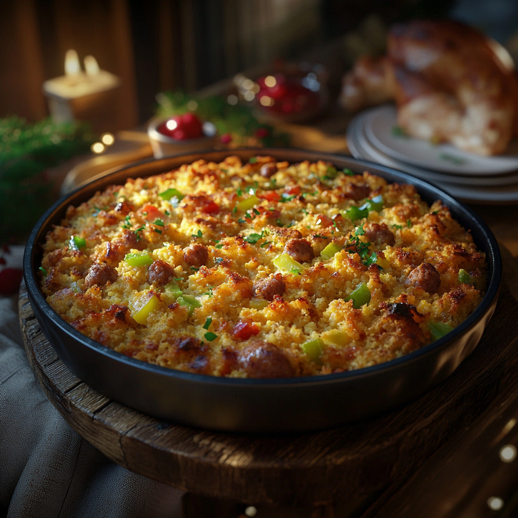 Savory Holiday Cornbread Dressing