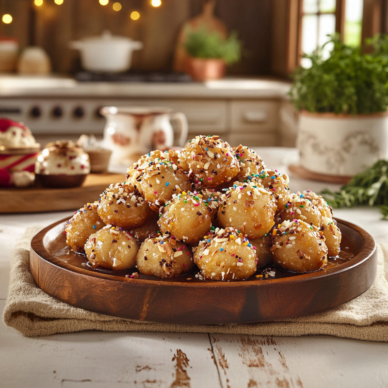 Festive Italian Honey Clusters