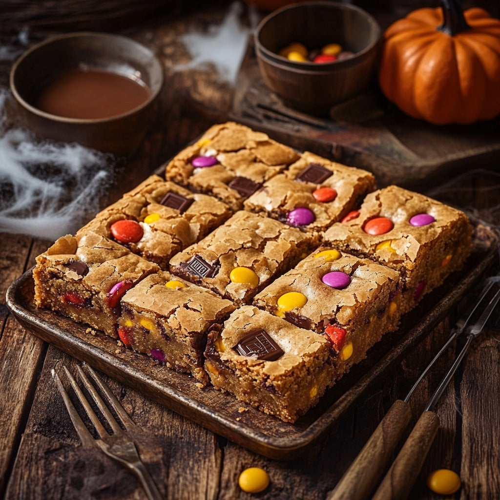 Halloween Candy Bar Blondies