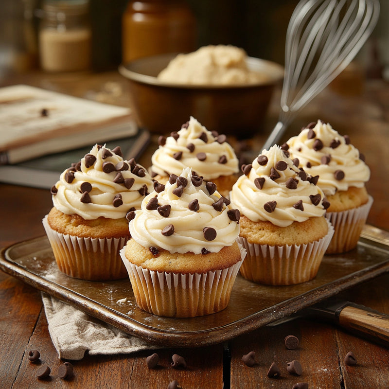 Cookie Dough Surprise Cupcakes