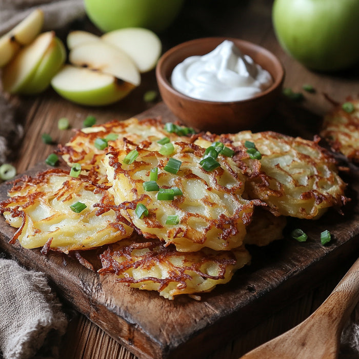 Crispy Potato-Apple Latkes