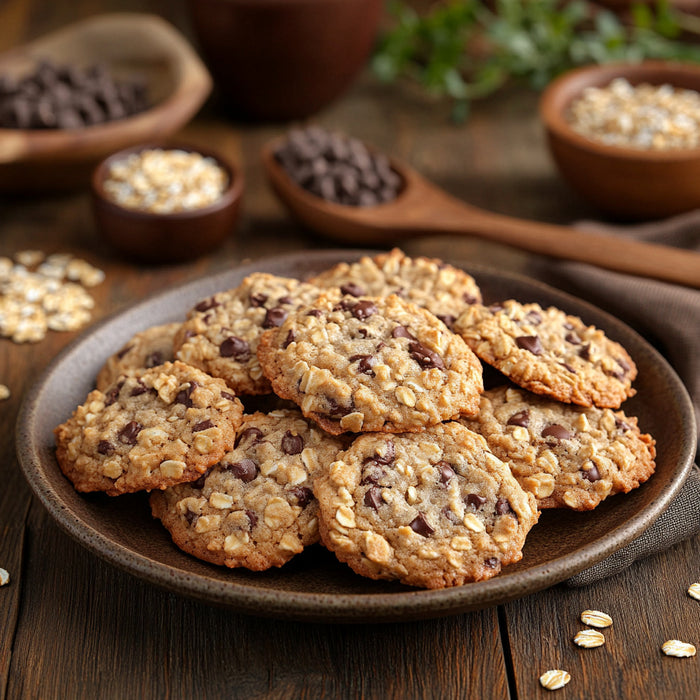 Chewy Oatmeal Chocolate Chip Cookies