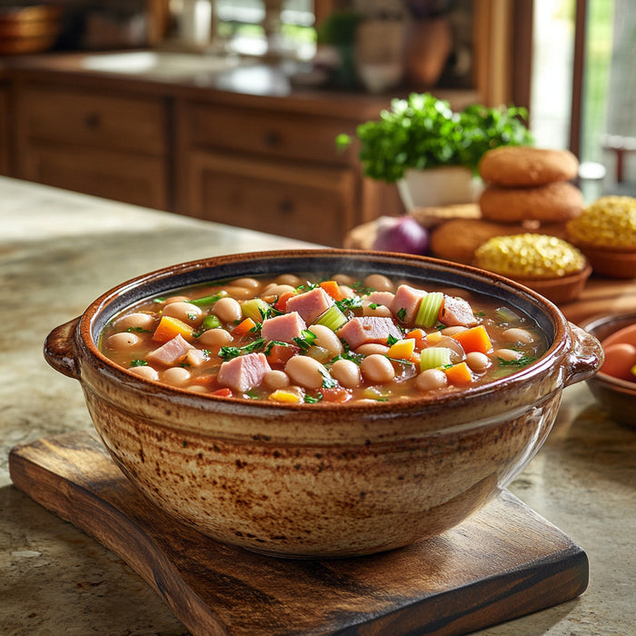 Hearty 15-Bean and Ham Soup