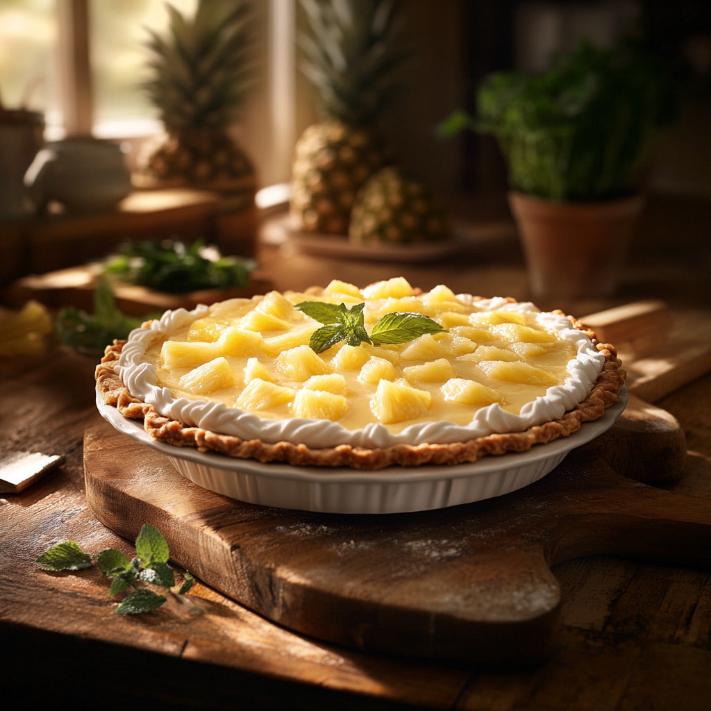 Tropical Pineapple Cream Pie