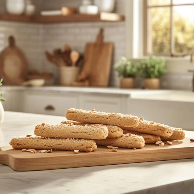 Almond Cream Cheese Cookie Sticks