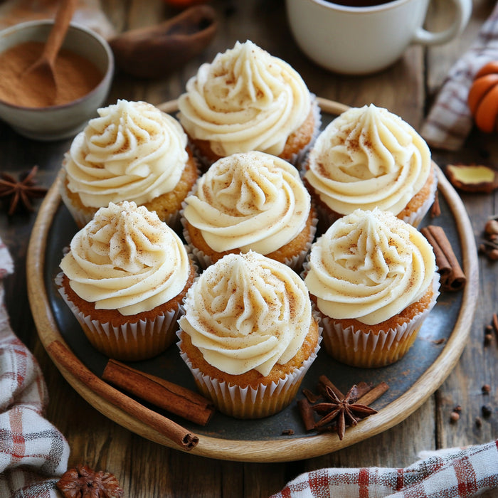 Spiced Pumpkin Ginger Cupcakes