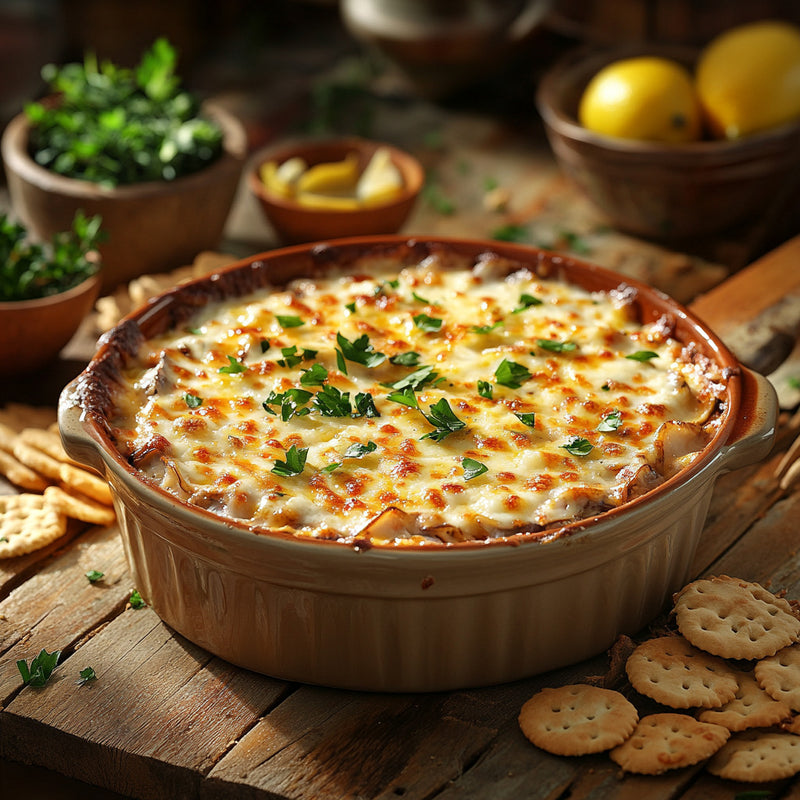 Cheesy Baked Clam Dip