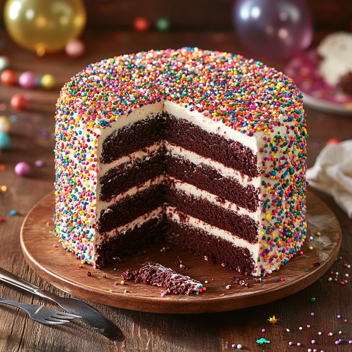 Chocolate Funfetti Celebration Cake