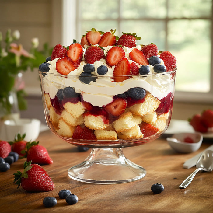 Patriotic Berry Trifle