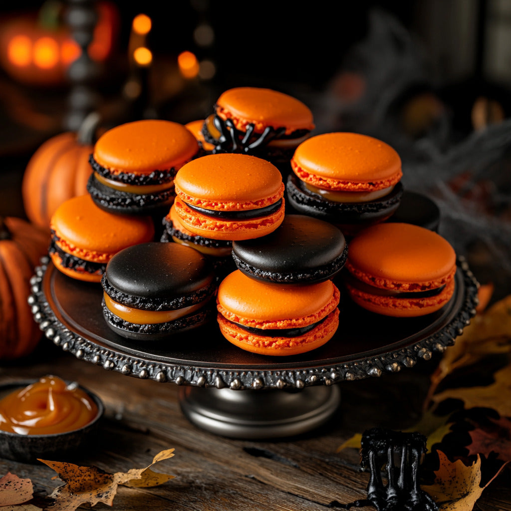 Spooky Halloween Macarons