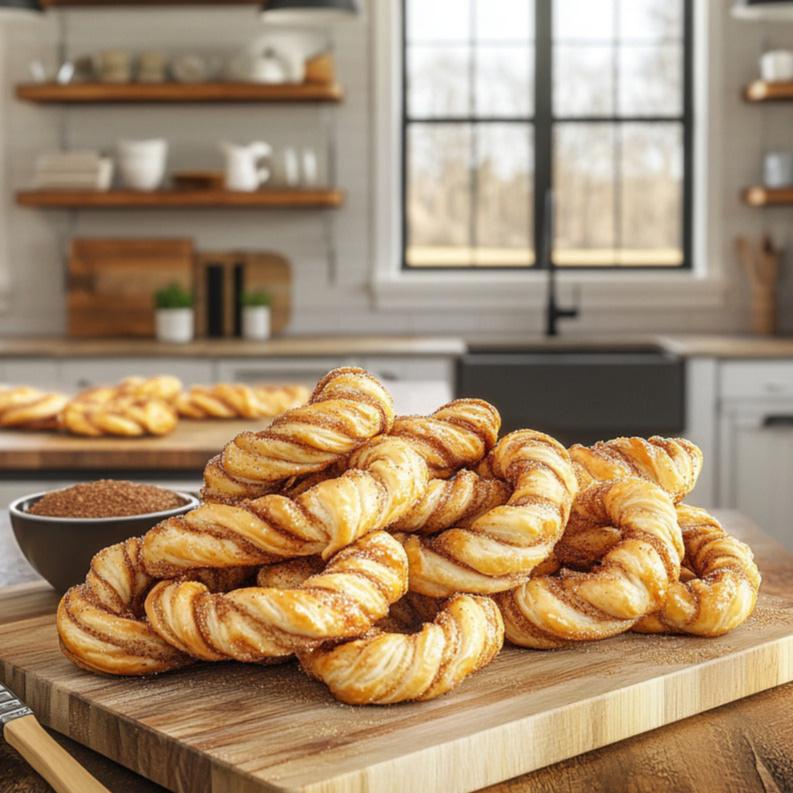 Cinnamon Sugar Puff Twists