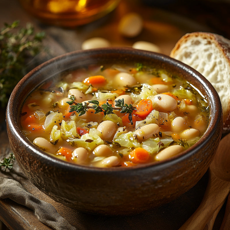 Savory Cabbage and Bean Soup