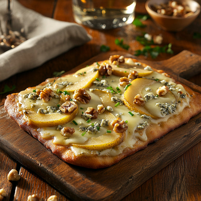 Gourmet Pear and Gorgonzola Flatbread