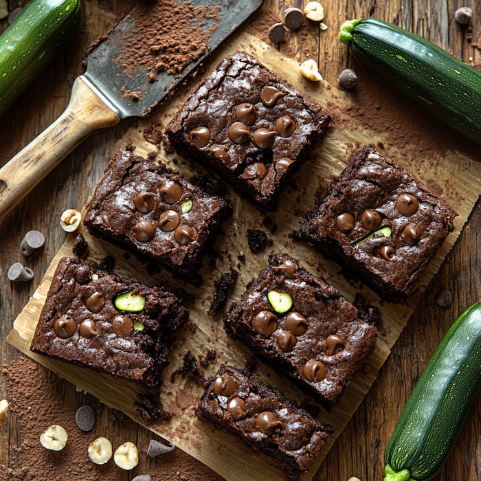 Zucchini Chocolate Bliss Brownies