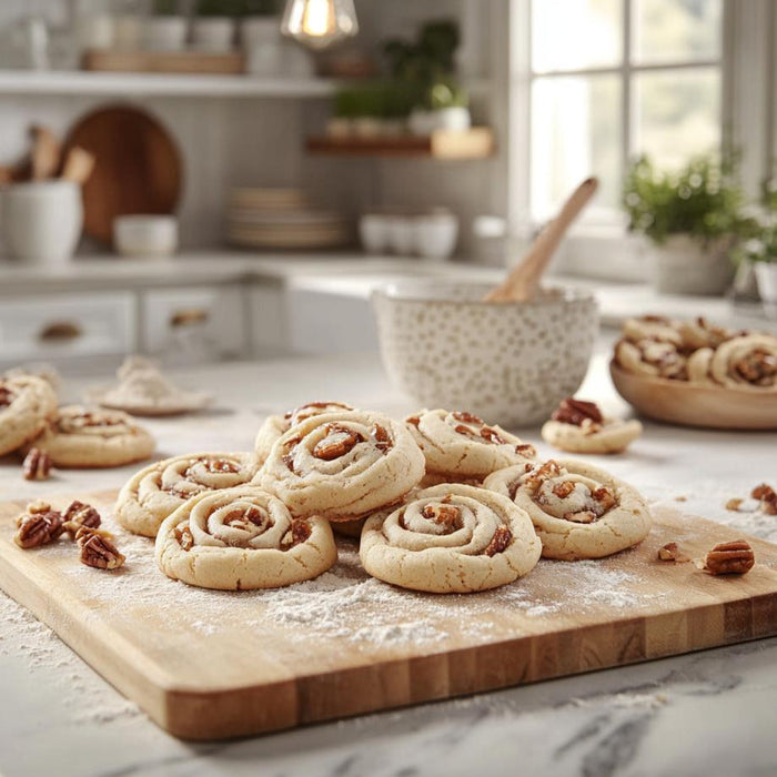 Sweet Date Nut Swirl Cookies