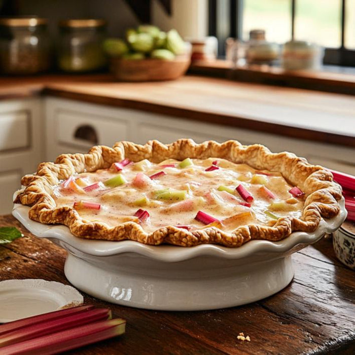 Classic Rhubarb Cream Pie