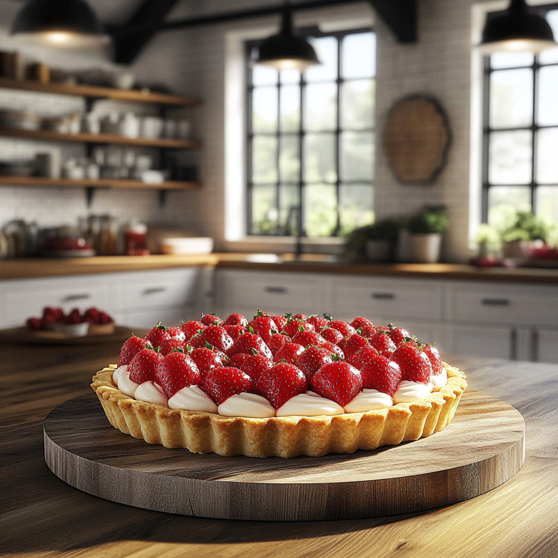 Luscious Strawberry Cream Tart