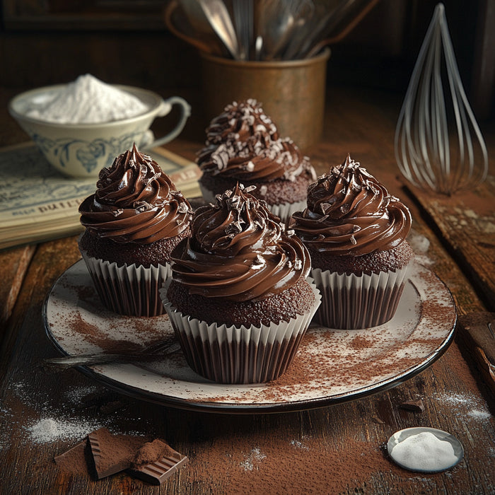 Decadent Chocolate Cream Cupcakes