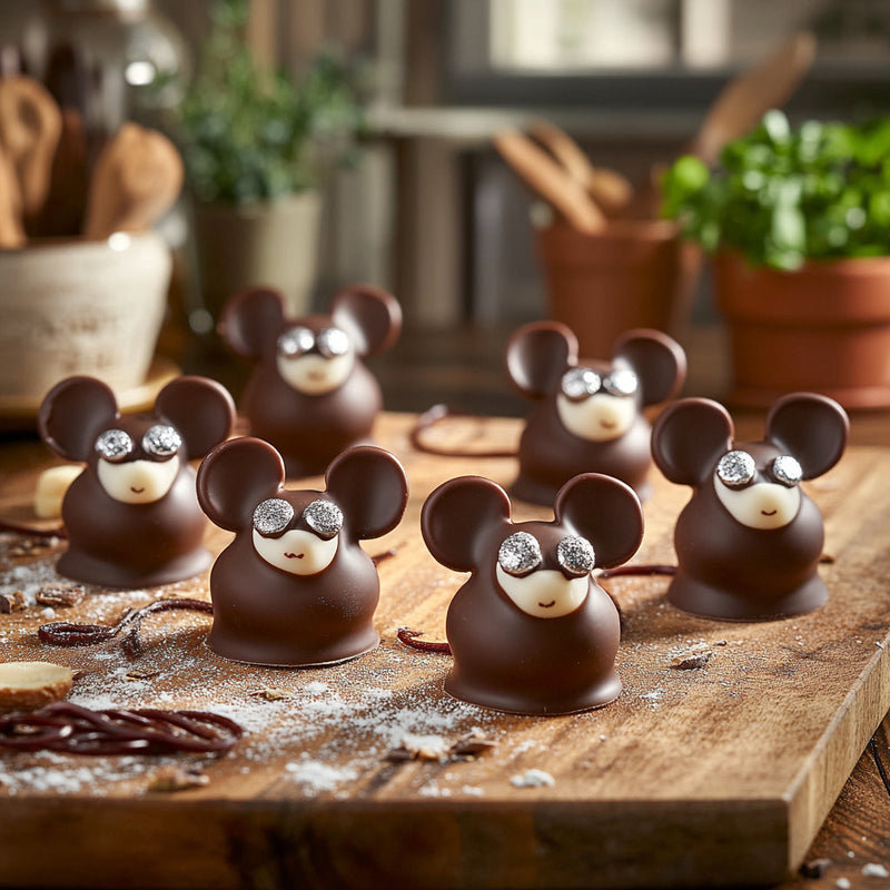 Whimsical Chocolate Mice Treats