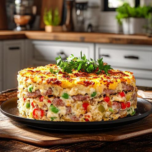 Cheesy Hash Brown Breakfast Casserole