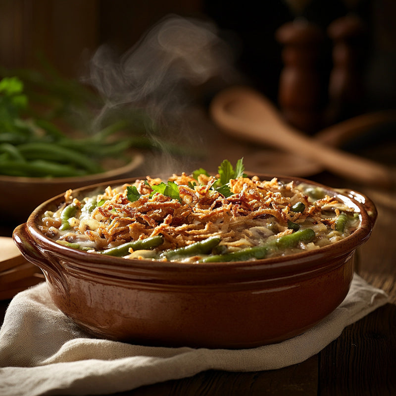 Savory Fresh Green Bean Casserole