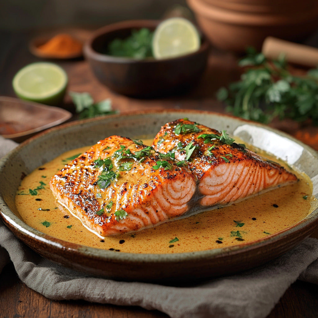 Coconut-Curry Garam Masala Salmon