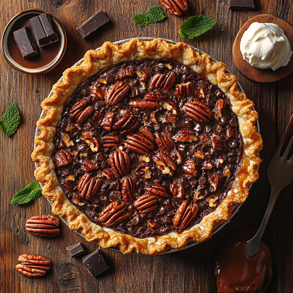 Decadent Chocolate Bourbon Pecan Pie