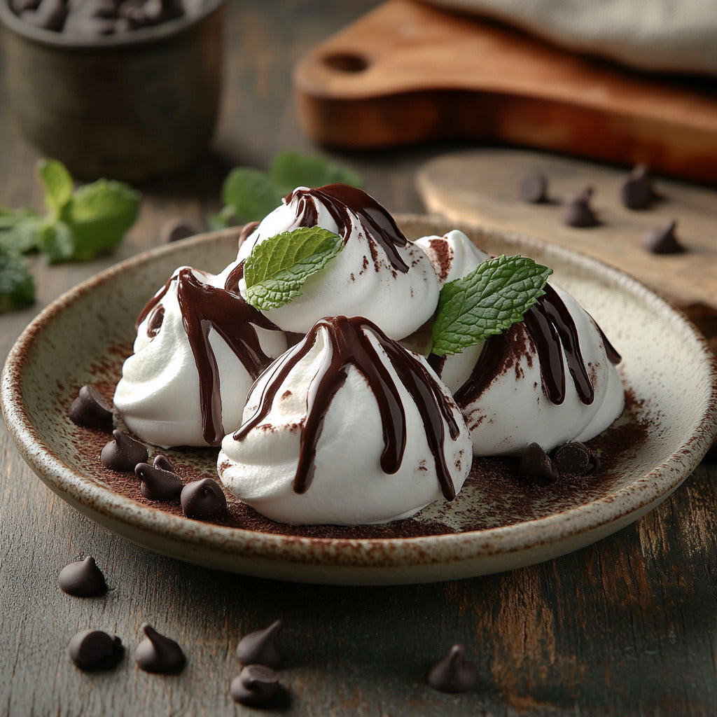 Decadent Chocolate Meringue Clouds