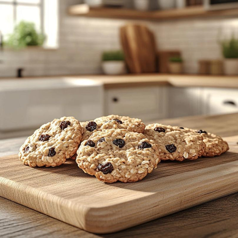 Chewy Oatmeal Raisin Cookies