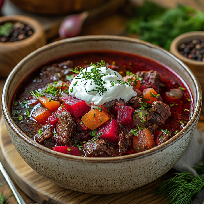 Hearty Slow Cooker Borscht