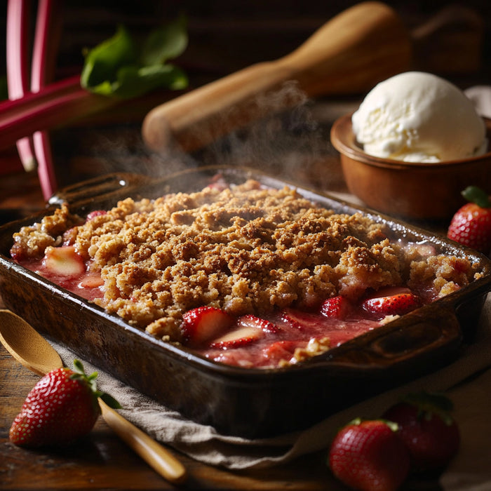 Rhubarb Strawberry Crunch