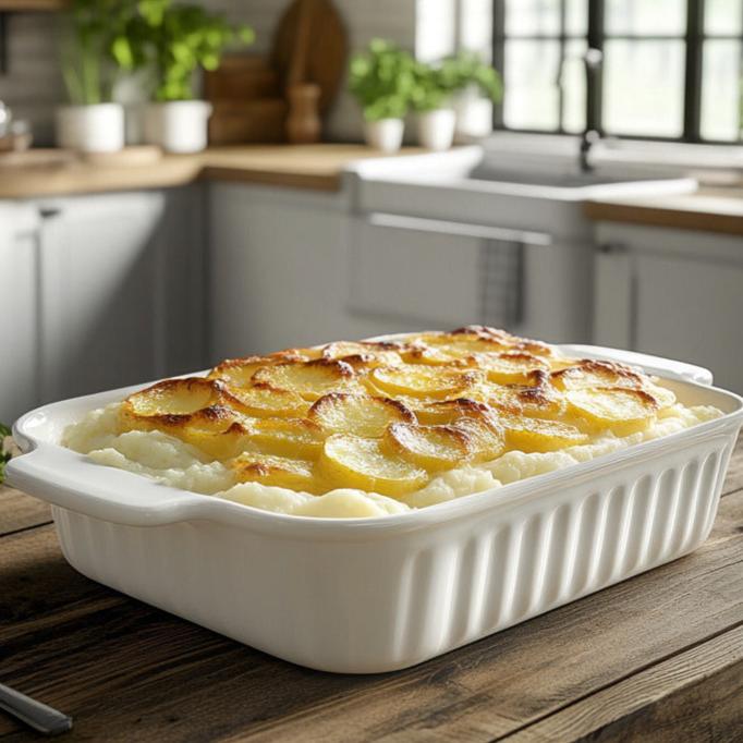 Cheesy Mashed Potato Bake