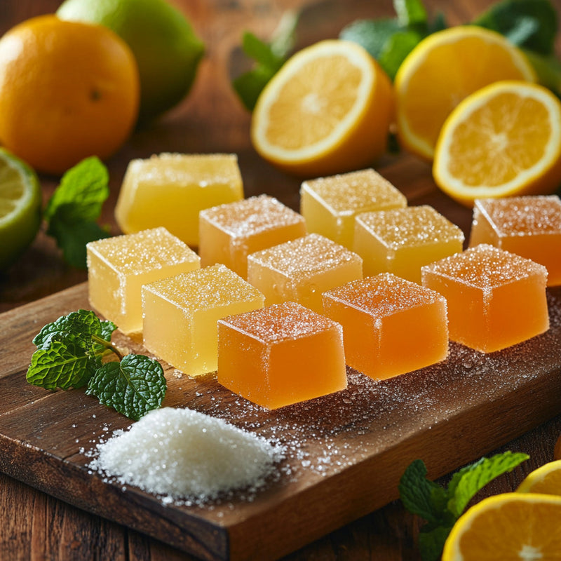 Citrus Gelatin Squares