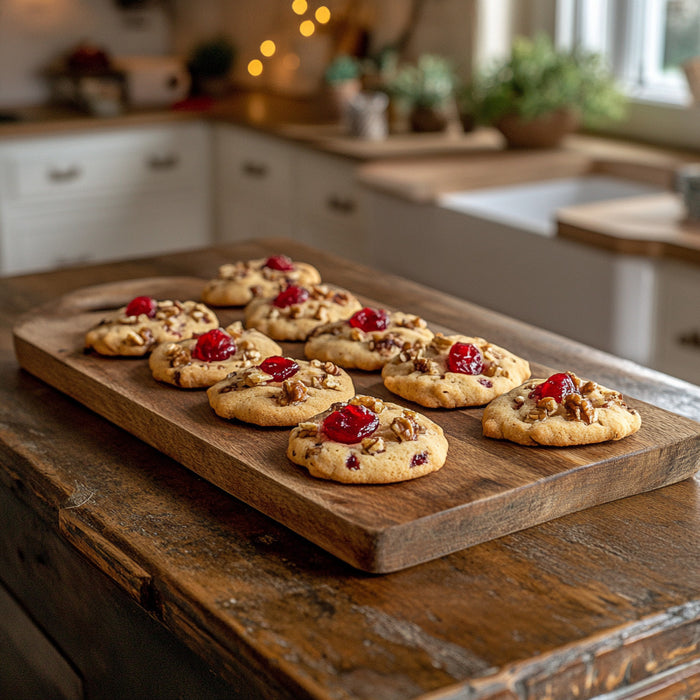 Festive Fruit and Nut Shortbread Cookies