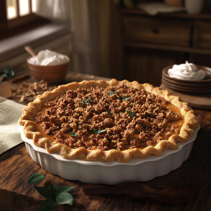 Walnut-Streusel Pumpkin Pie