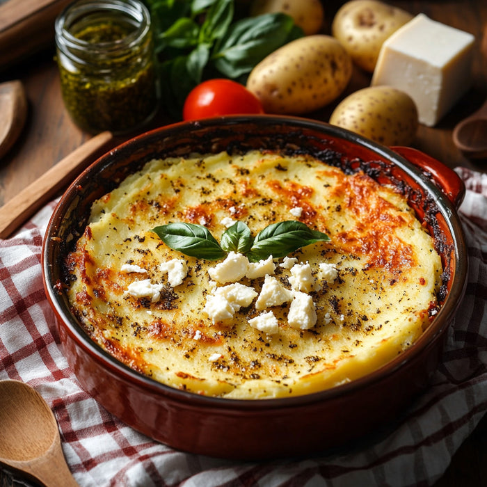 Mediterranean Feta Potato Bake