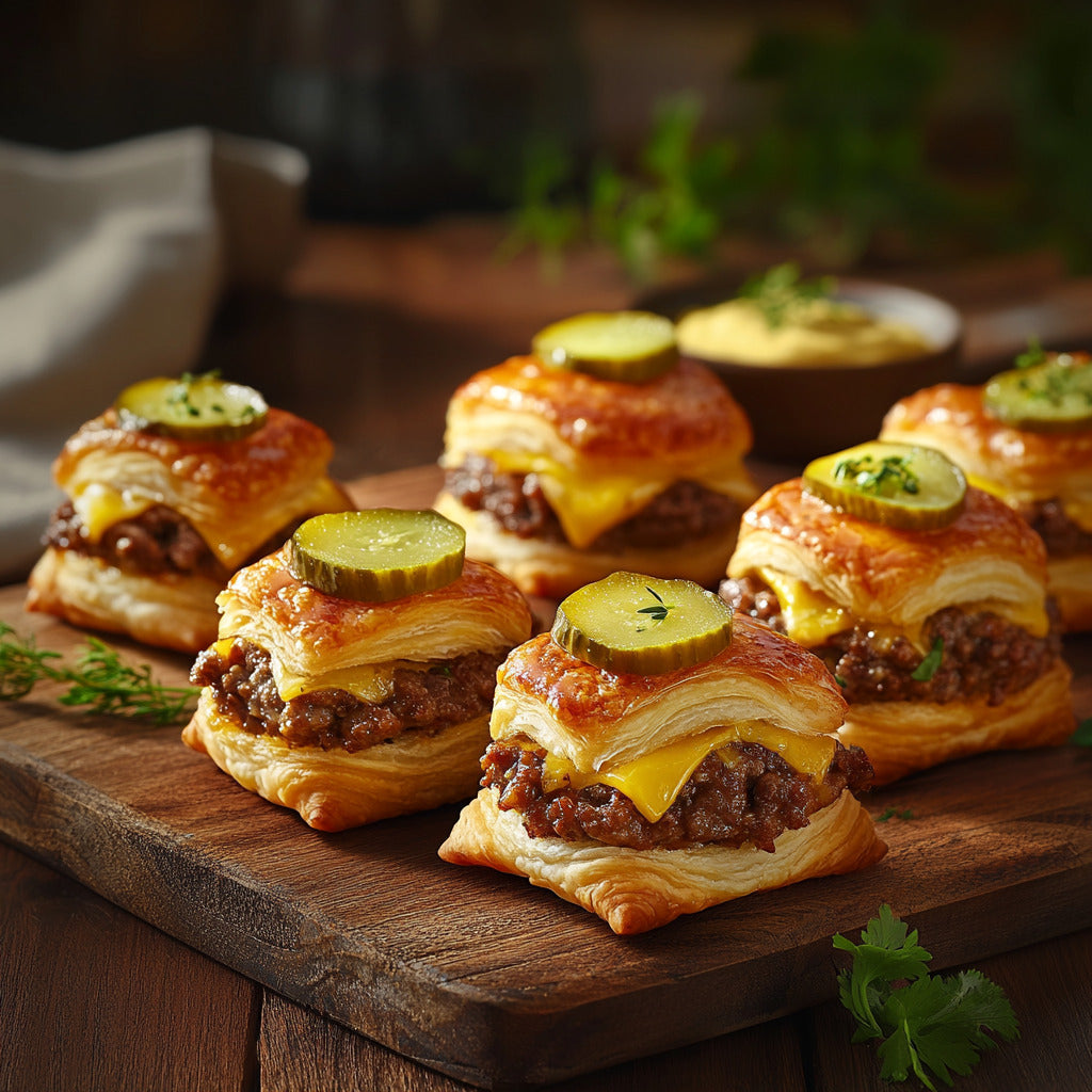 Cheesy Burger Bites