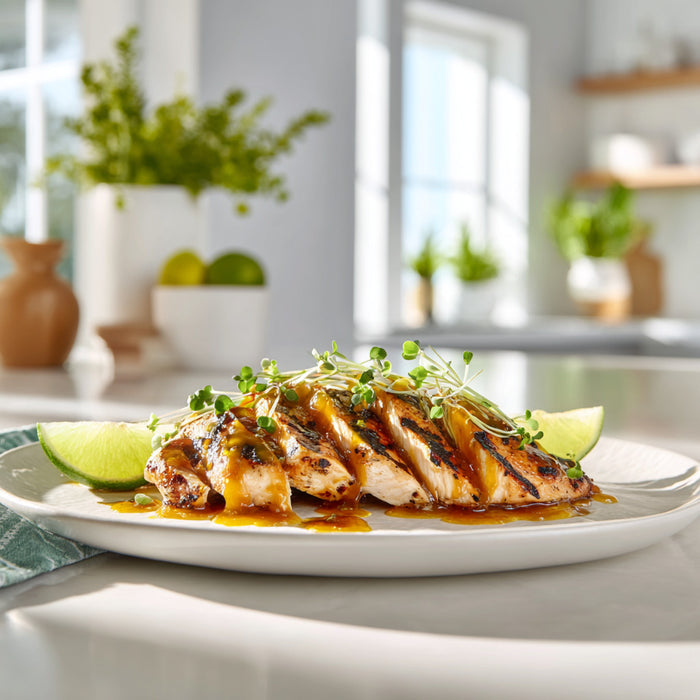 Tropical Grilled Chicken with Mango Chutney Marinade