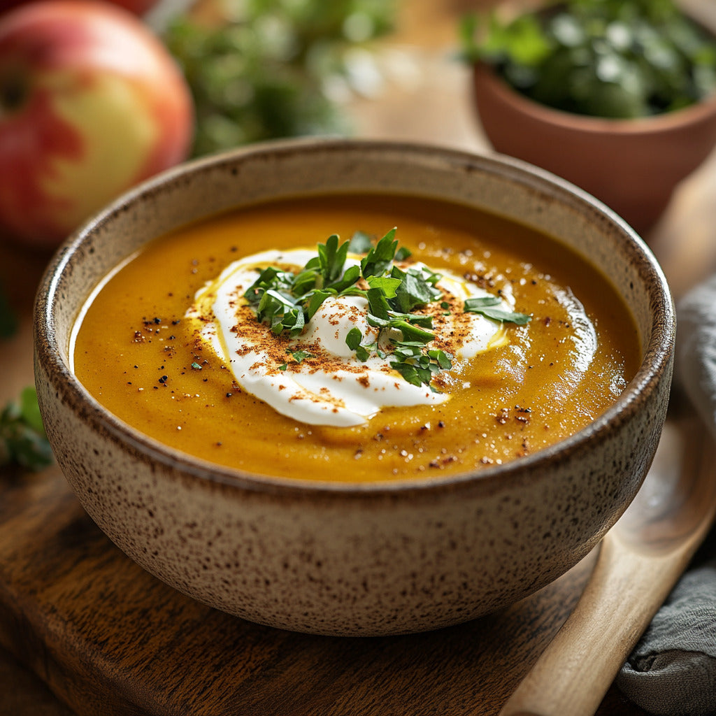 **Spiced Pumpkin Apple Soup**