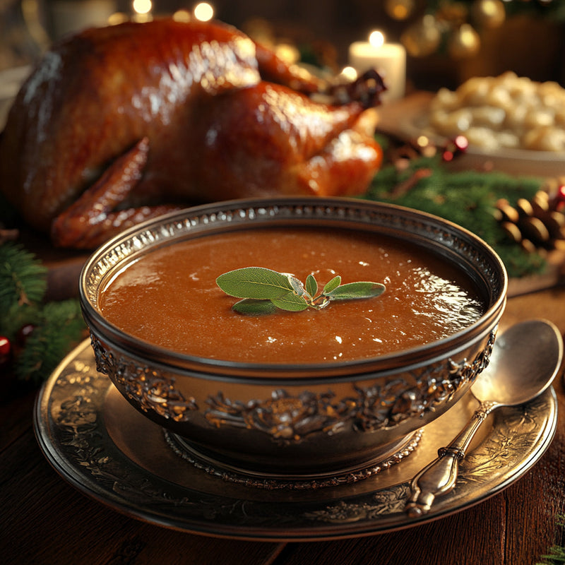 Savory Turkey Gravy from Drippings