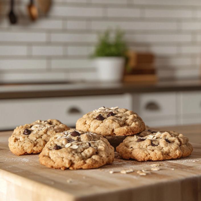 Decadent Peanut Butter Oatmeal Chocolate Chip Cookies