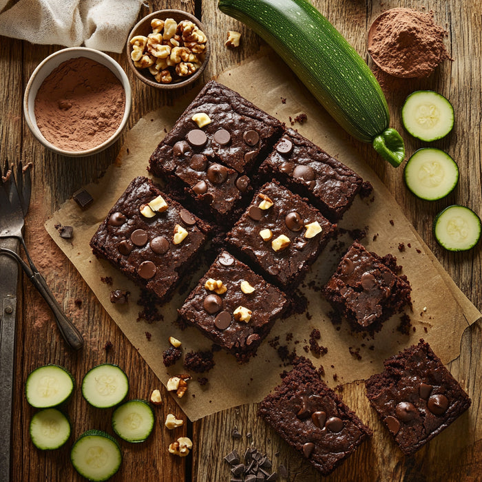 Chocolate Zucchini Bliss Brownies