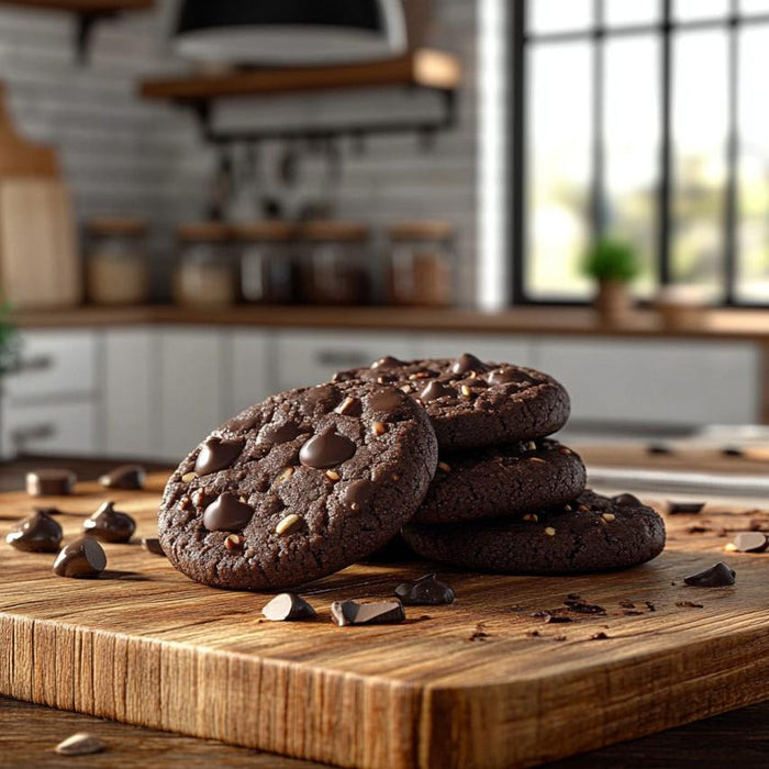 Nutty Vegan Chocolate Almond Cookies